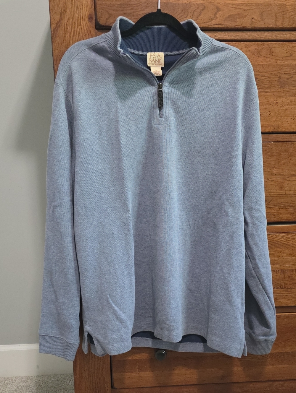 Jos. A. Bank Men's Sky Blue Quarter-Zip Sweater